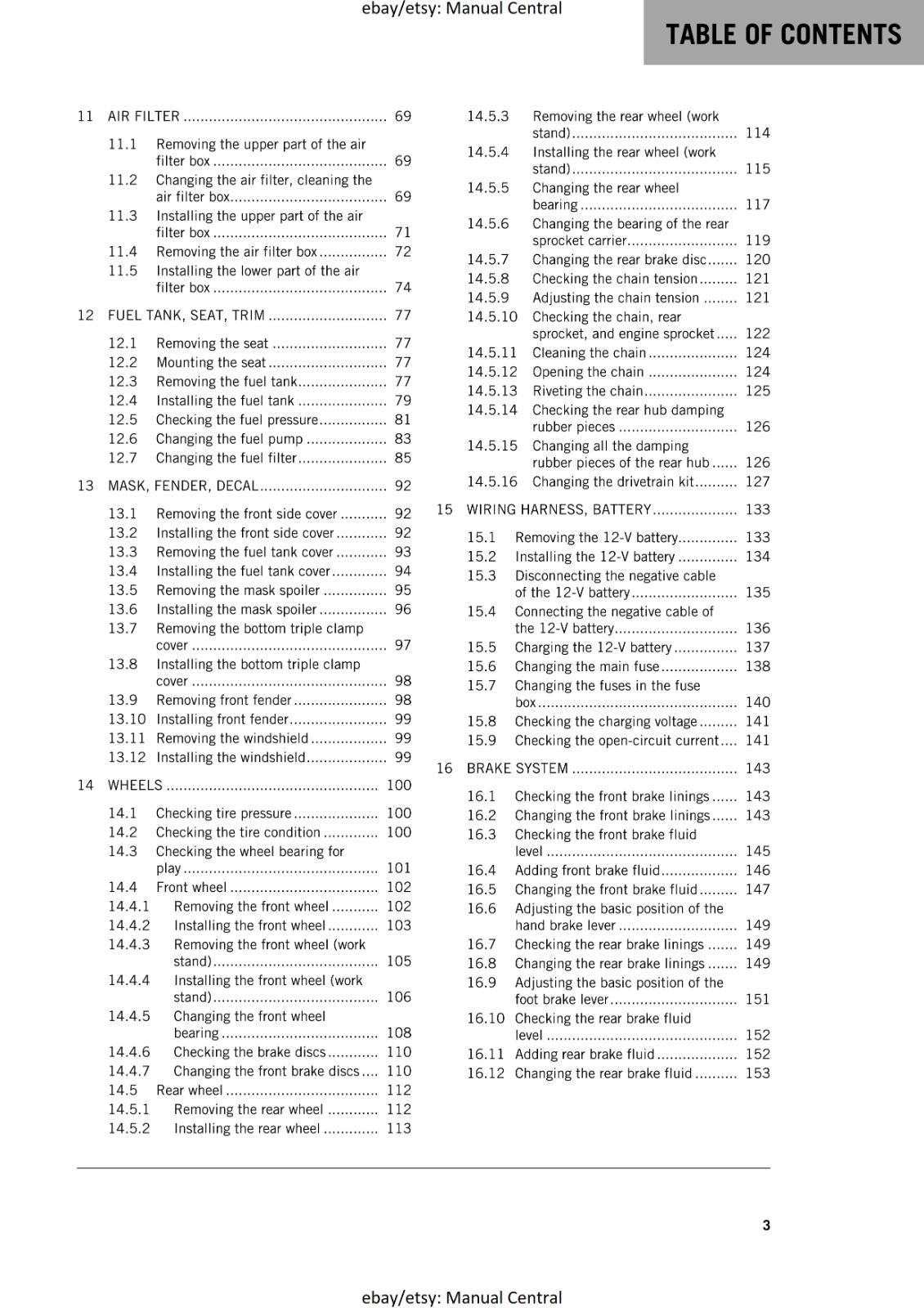 KTM MOTORCYCLE 2019 -  1090 ADVENTURE S L-  WORKSHOP SERVICE MANUAL - REPRINT