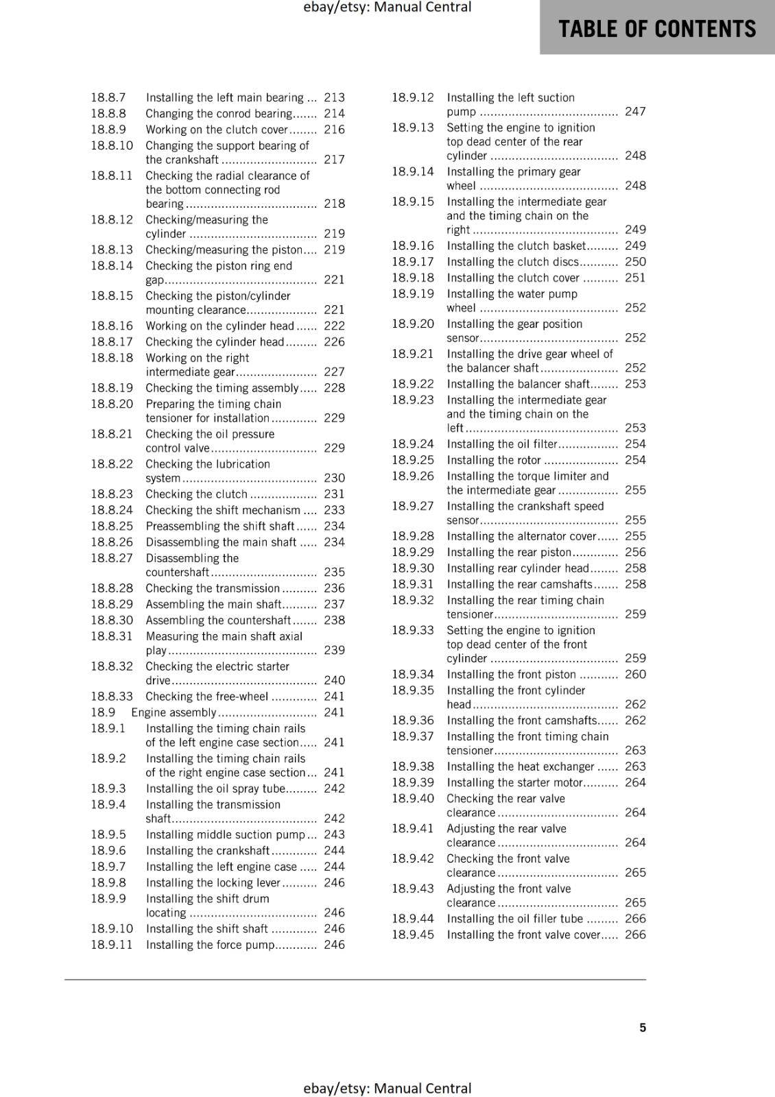 KTM MOTORCYCLE 2019 -  1090 ADVENTURE S L-  WORKSHOP SERVICE MANUAL - REPRINT
