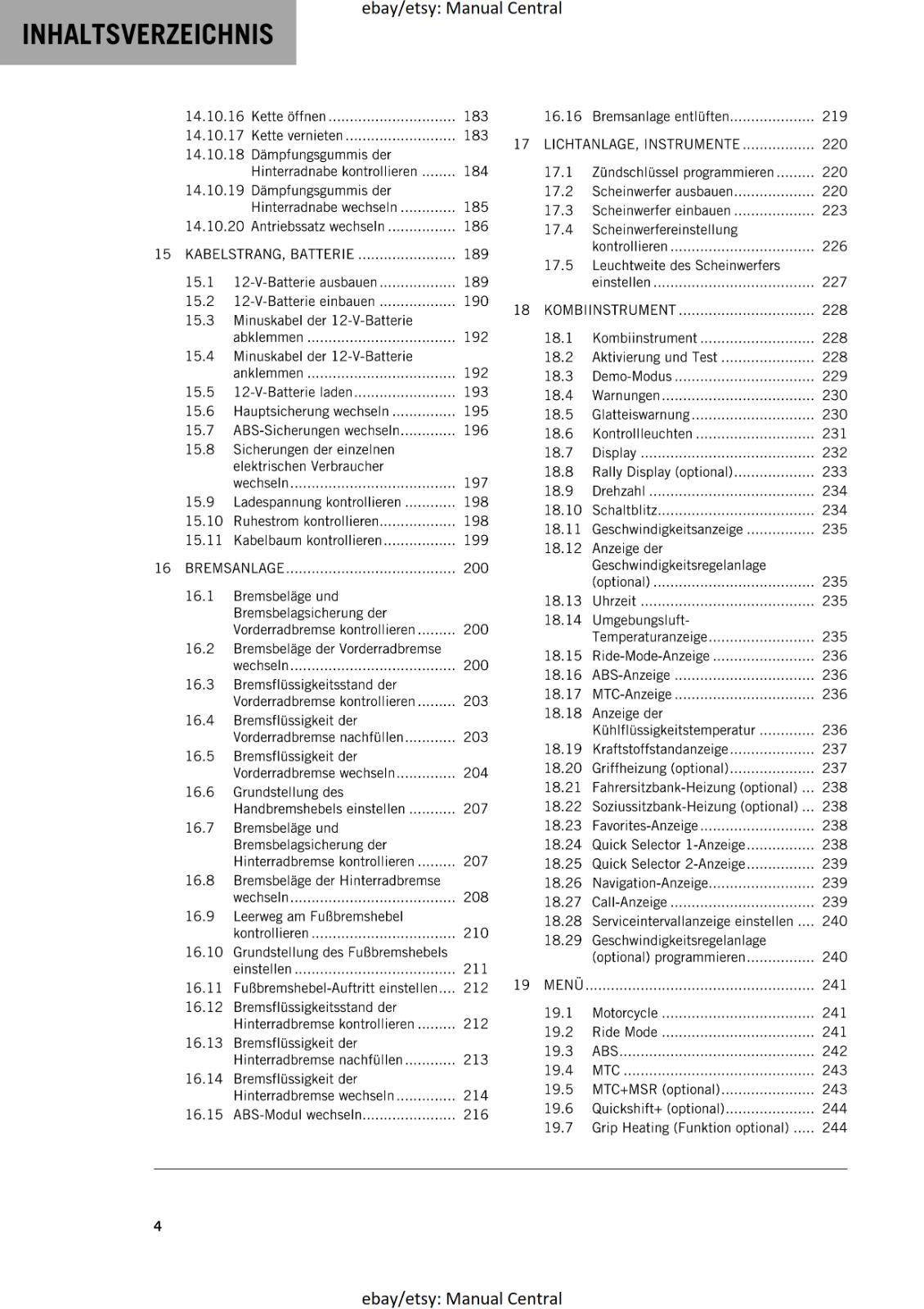 GERMAN LANGUAGE - KTM 2023- 890 ADVENTURE R - REPARATURANLEITUNG