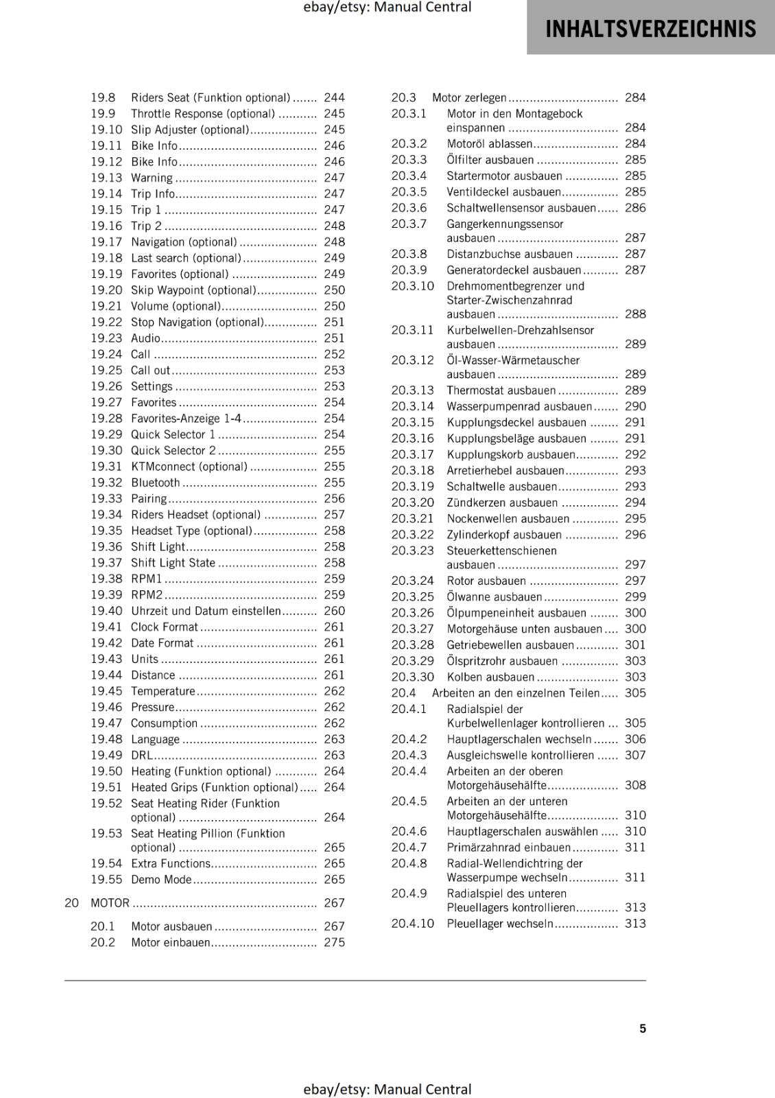 GERMAN LANGUAGE - KTM 2023- 890 ADVENTURE R - REPARATURANLEITUNG