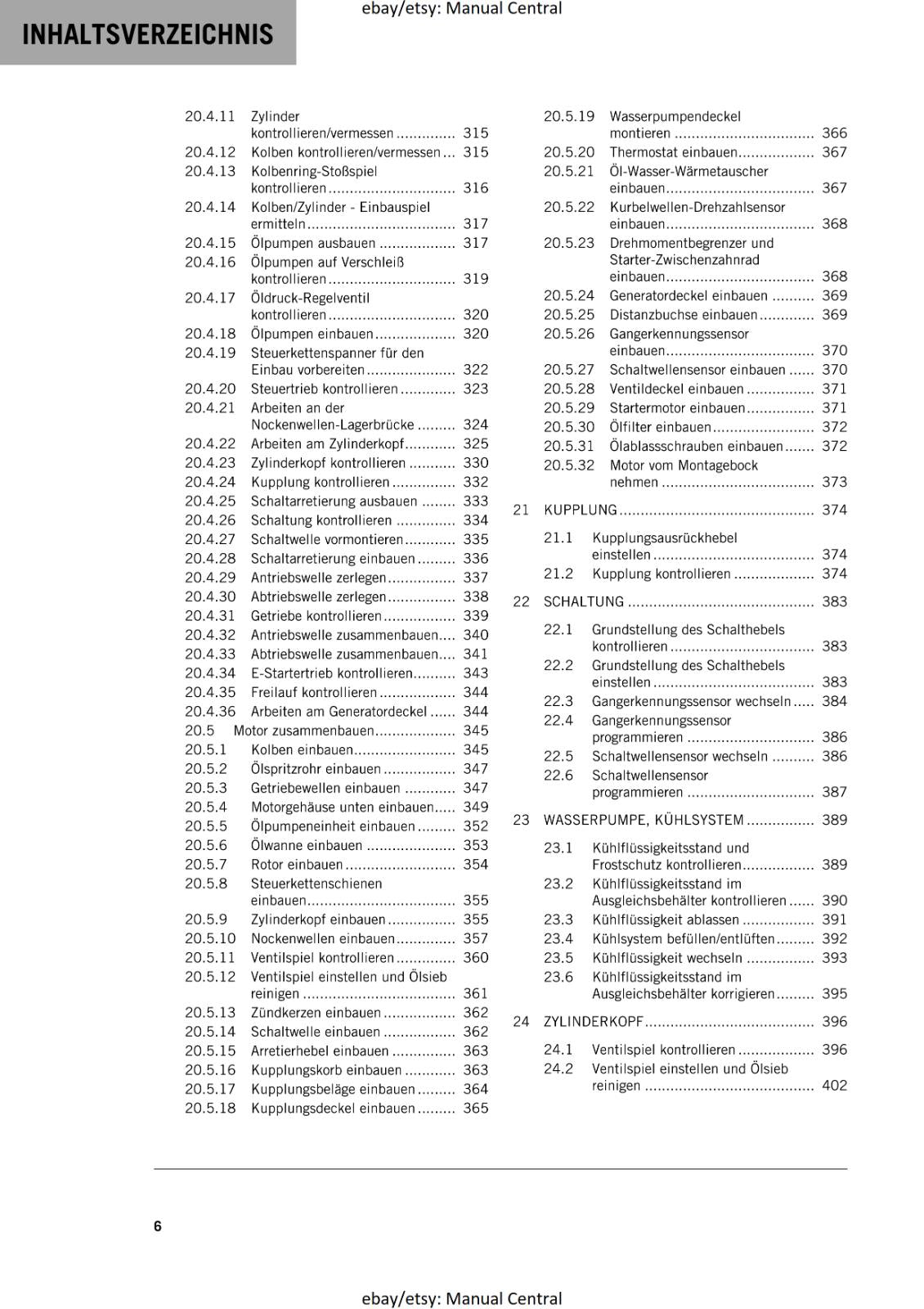 GERMAN LANGUAGE - KTM 2023- 890 ADVENTURE R - REPARATURANLEITUNG