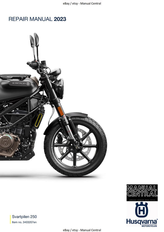 HUSQVARNA MOTORCYCLE 2023 -  SVARTPILEN 250 - WORKSHOP SERVICE