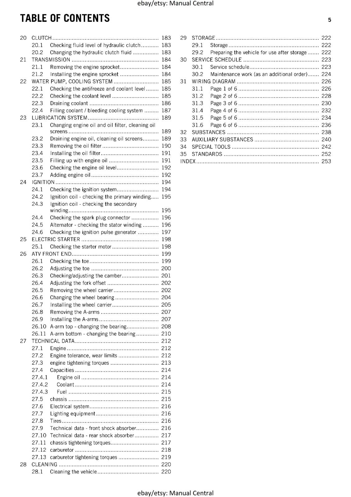KTM ATV 2012 - 525 SX ATV - WORKSHOP SERVICE REPAIR MANUAL - PRINTED