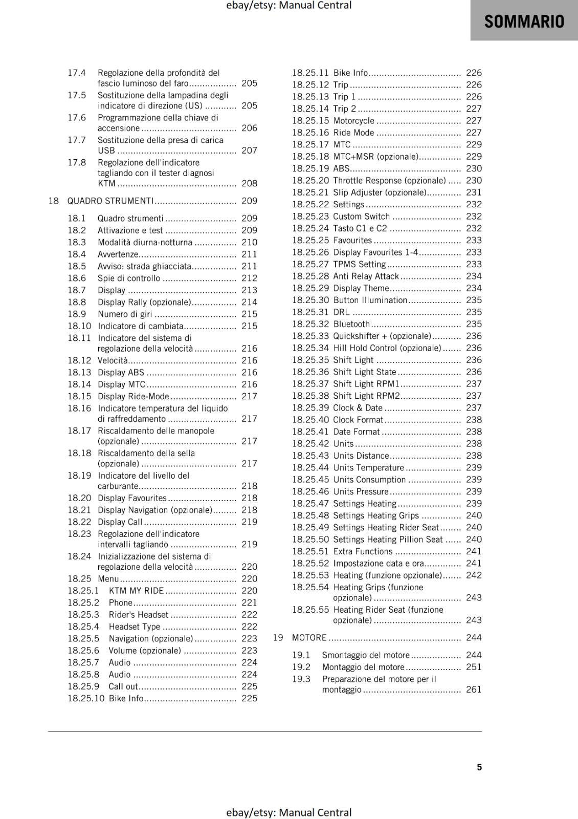 ITALIAN LANGUAGE - KTM 2023 - 1290 SUPER ADVENTURE R  - MANUALE DI RIPARAZIONE