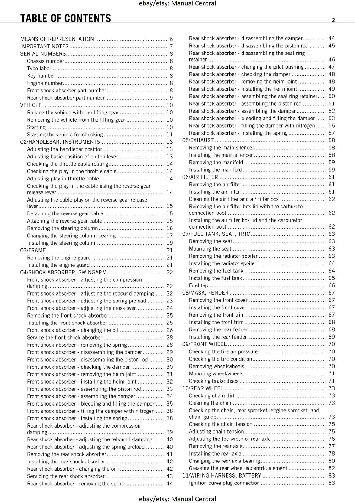 KTM ATV 2010 - 525 XC ATV - WORKSHOP SERVICE REPAIR MANUAL - PRINTED