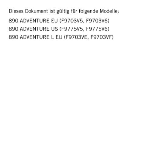 GERMAN LANGUAGE - KTM 2022-890 ADVENTURE & L - REPARATURANLEITUNG