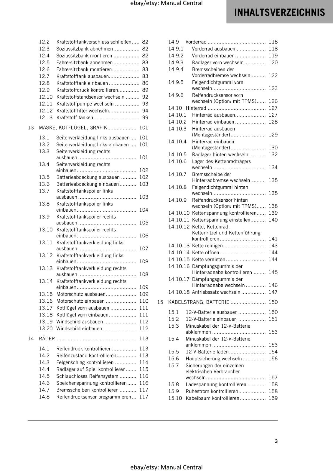 GERMAN LANGUAGE - KTM 2022-890 ADVENTURE & L - REPARATURANLEITUNG