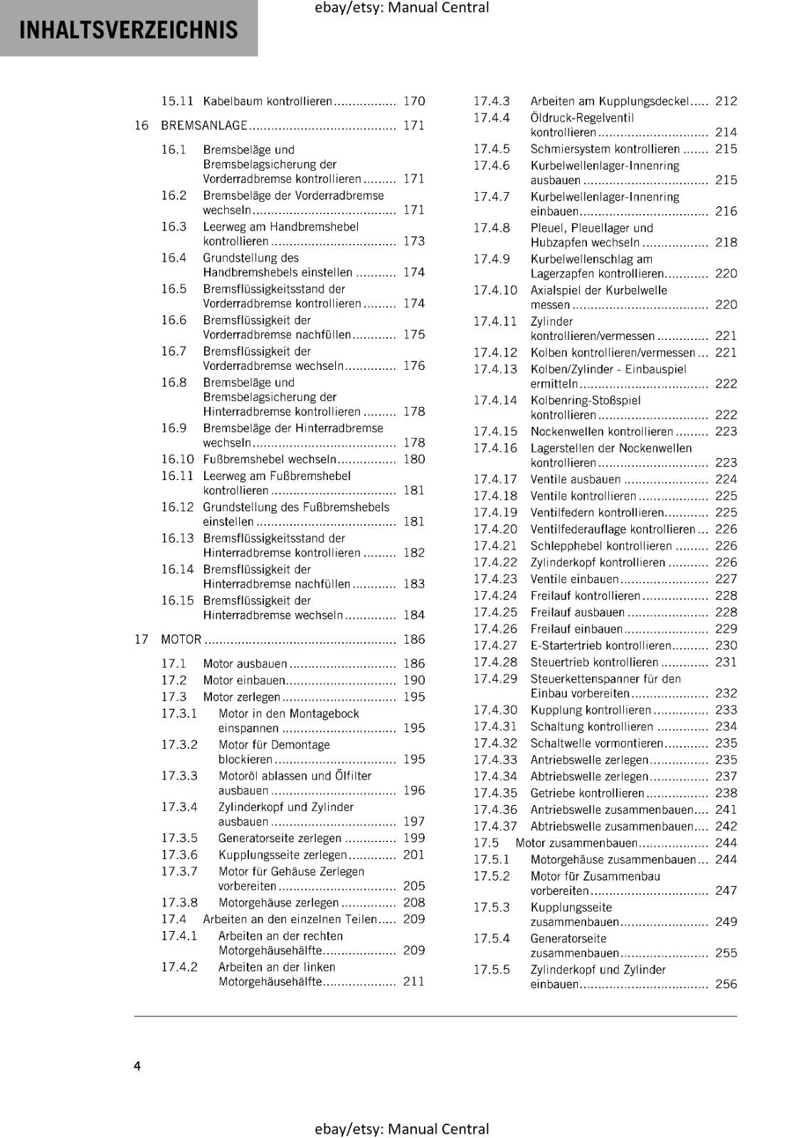 GERMAN LANGUAGE - KTM 2023- 350 SX-F XC-F FACTORY EDITION - REPARATURANLEITUNG