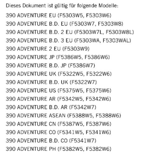 GERMAN LANGUAGE - KTM 2023- 390 ADVENTURE - REPARATURANLEITUNG