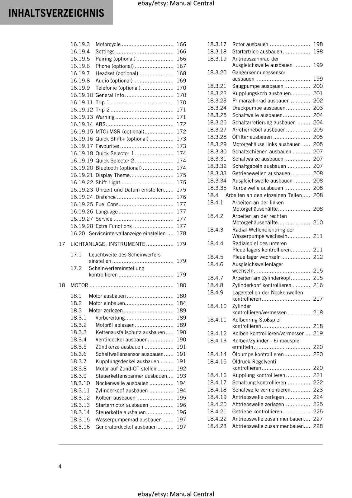 GERMAN LANGUAGE - KTM 2023- 390 ADVENTURE - REPARATURANLEITUNG