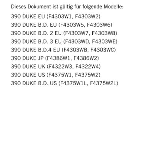 GERMAN LANGUAGE - KTM 2023- 390 DUKE - REPARATURANLEITUNG