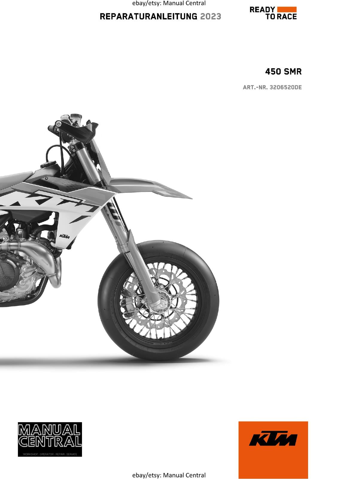 GERMAN LANGUAGE - KTM 2023- 450 SMR - REPARATURANLEITUNG