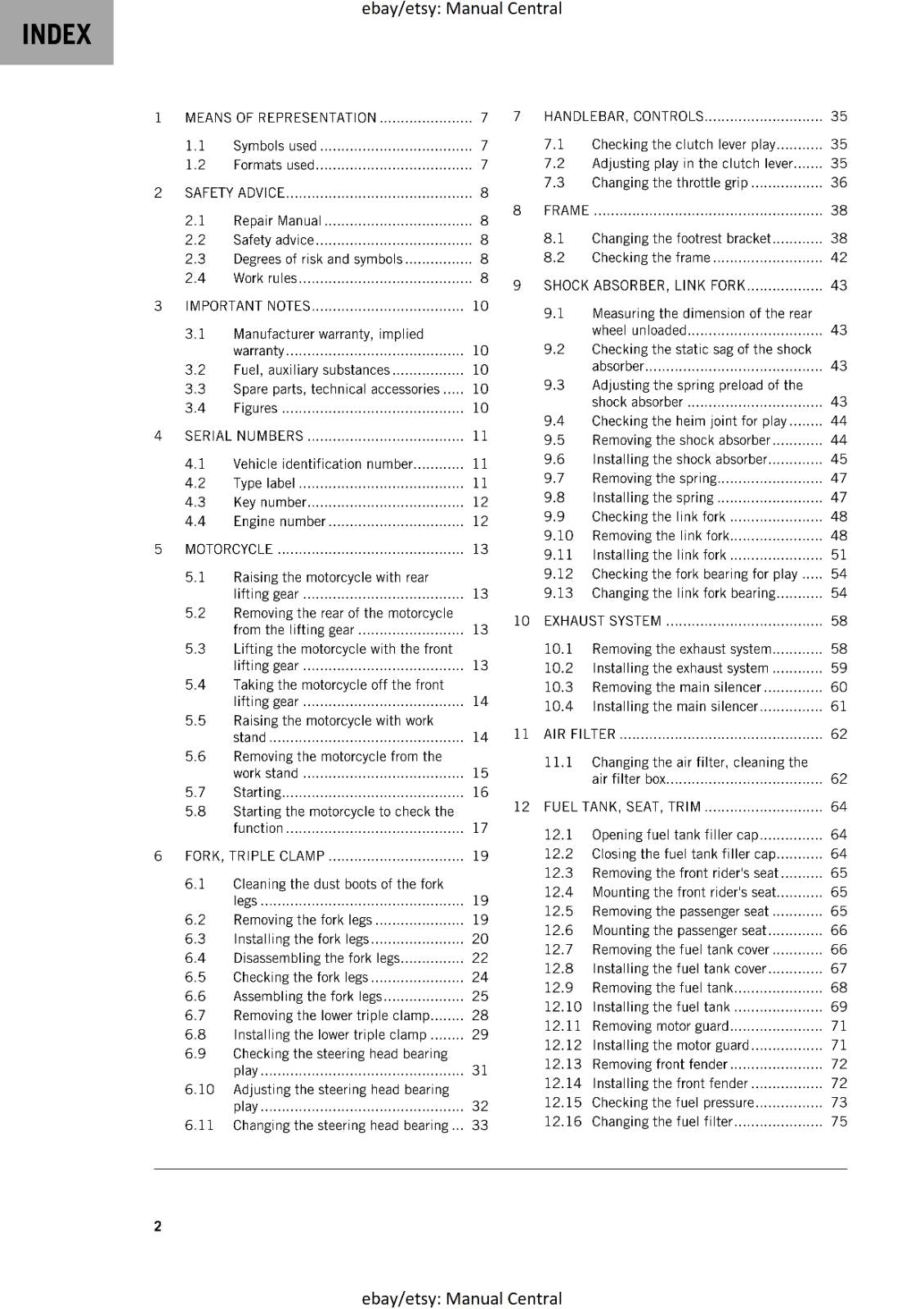 KTM 2020 - 250 ADVENTURE -  WORKSHOP SERVICE REPAIR MANUAL