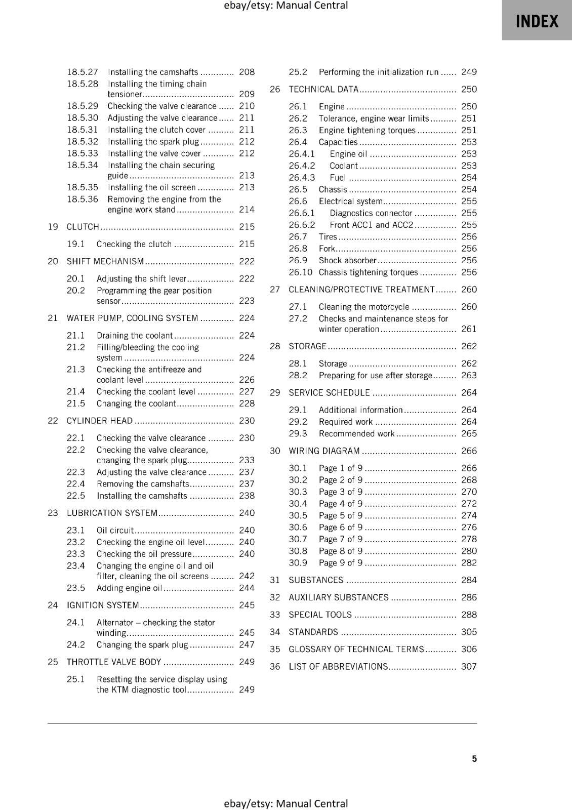 KTM 2020 - 250 ADVENTURE -  WORKSHOP SERVICE REPAIR MANUAL