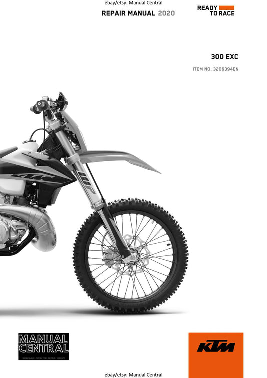 KTM 2020 - 300 EXC -  WORKSHOP SERVICE REPAIR MANUAL