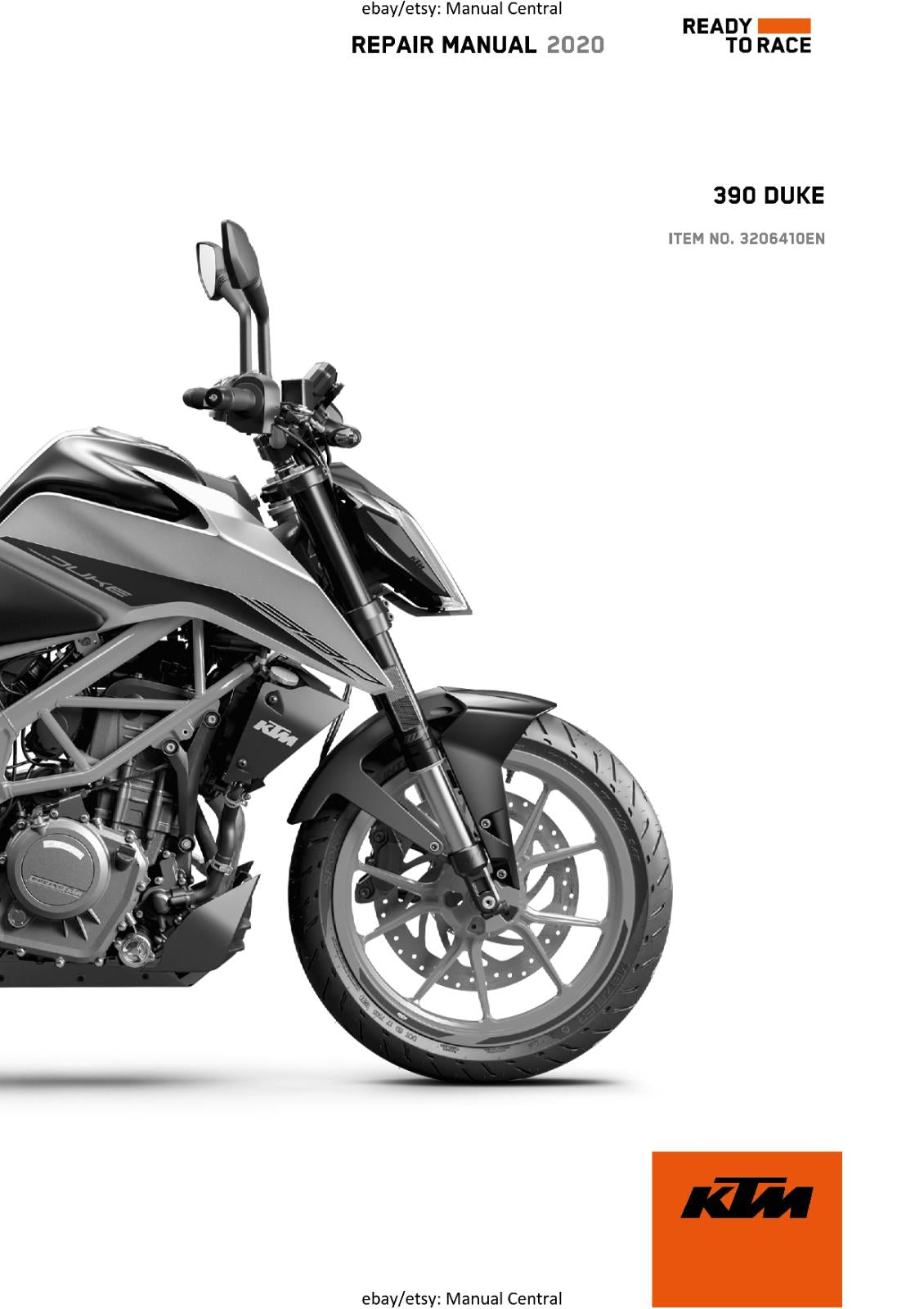 KTM 2020 - 390 DUKE - WORKSHOP SERVICE REPAIR MANUAL