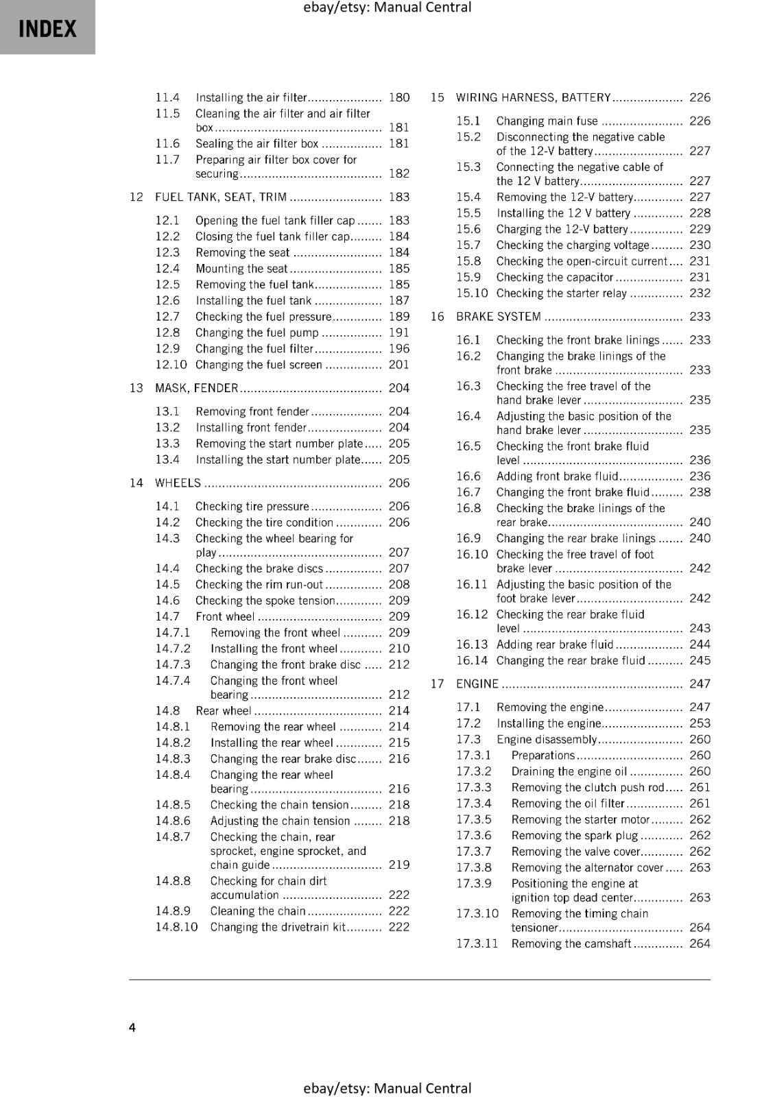 KTM 2020 - 450 XC-F SX-F CAIROLI FACTORY - WORKSHOP SERVICE REPAIR MANUAL