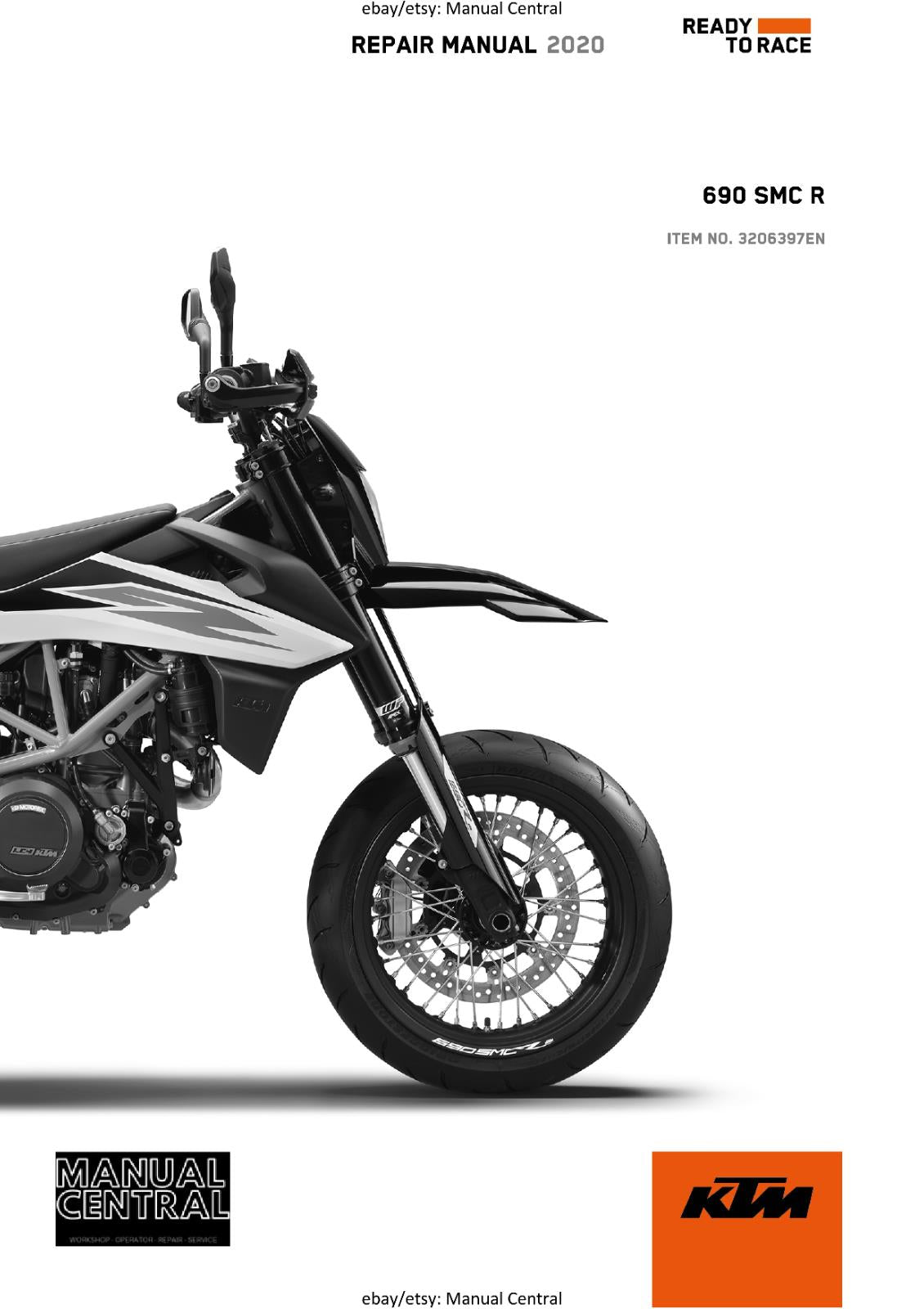 KTM MOTORCYCLE 2020 - 690 SMC R EU US - WORKSHOP SERVICE - REPRINT