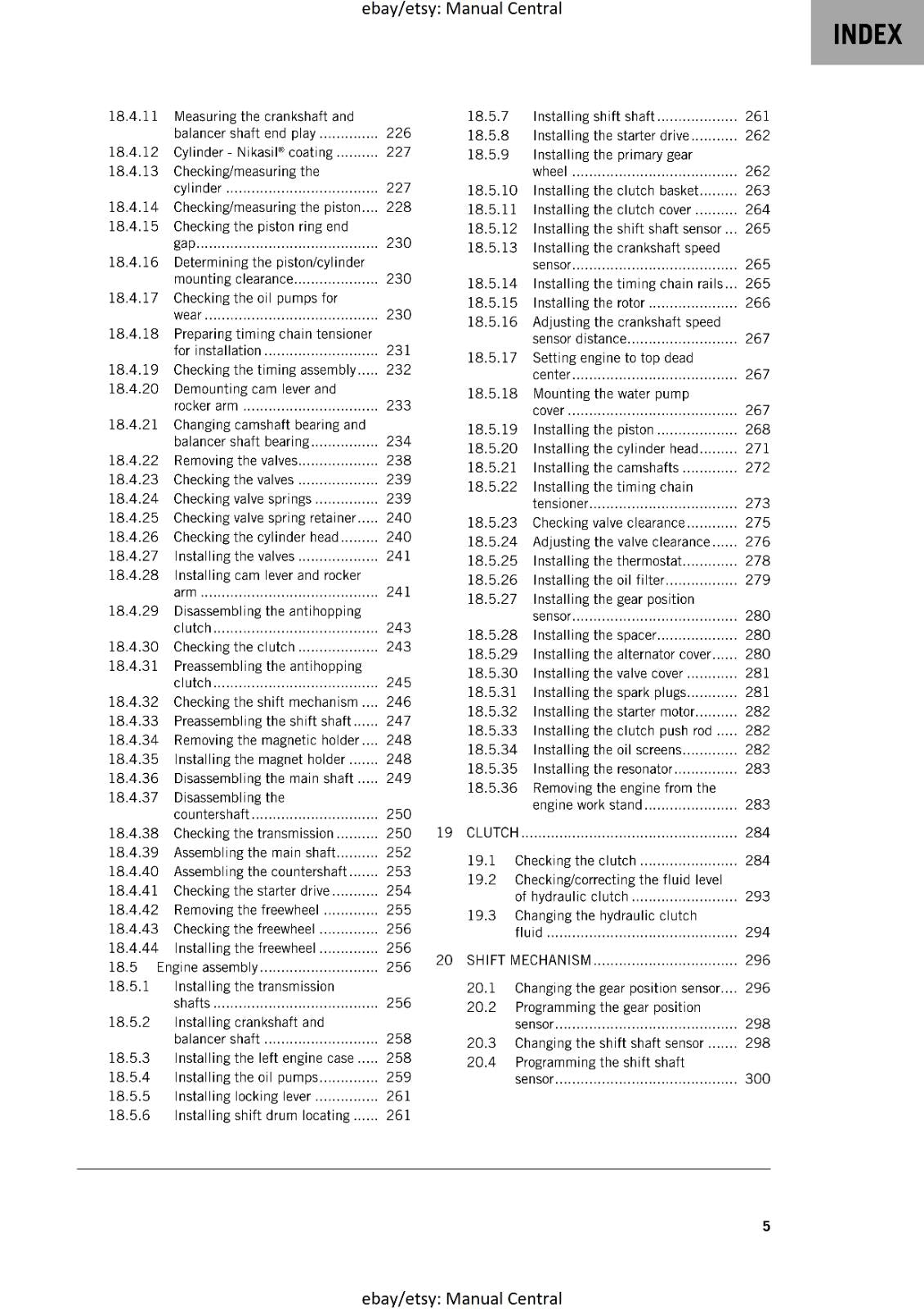 KTM MOTORCYCLE 2020 - 690 SMC R EU US - WORKSHOP SERVICE - REPRINT
