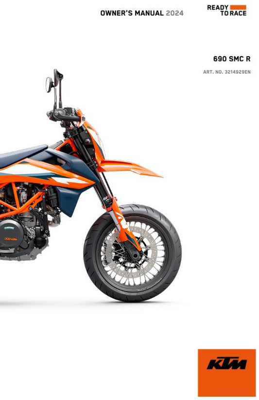 2024 OWNERS MANUAL - KTM 690 SMC R EU - REPRINT