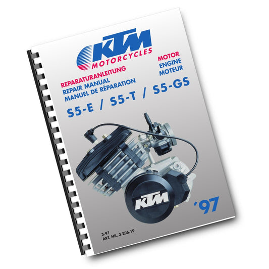 KTM S5-E S5-T S5-GS - ENGINE WORKSHOP SERVICE REPAIR MANUAL - 03/97 EDITION