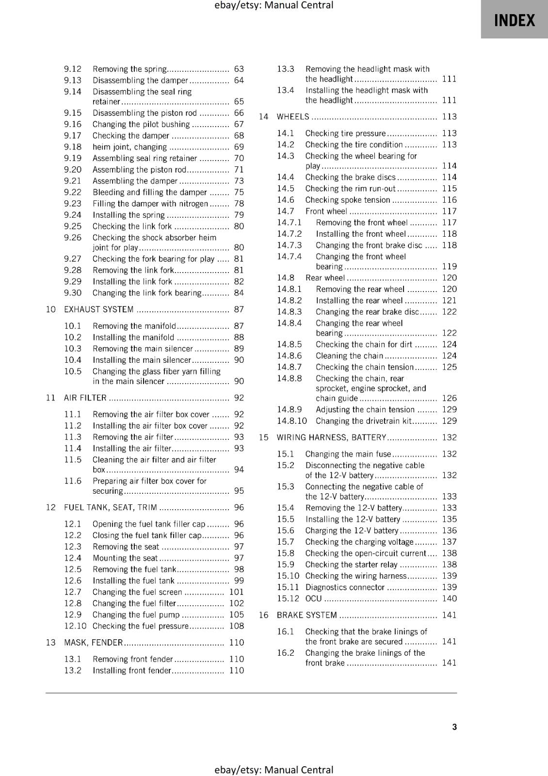 KTM 2024 - 150 EXC XC-W -  WORKSHOP SERVICE REPAIR MANUAL - REPRINTED