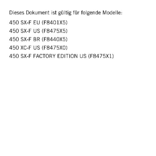 GERMAN LANGUAGE - KTM 2024- 450 SX-F XC-F FACTORY EDITION - REPARATURANLEITUNG