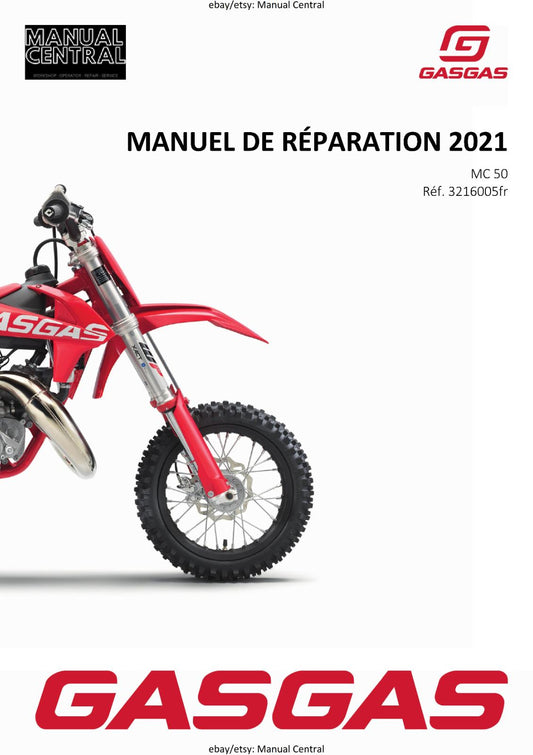 KTM 2021 - FRENCH LANGUAGE - 450 500 EXC-F SIX DAYS XCF-W - MANUEL DE REPARATION