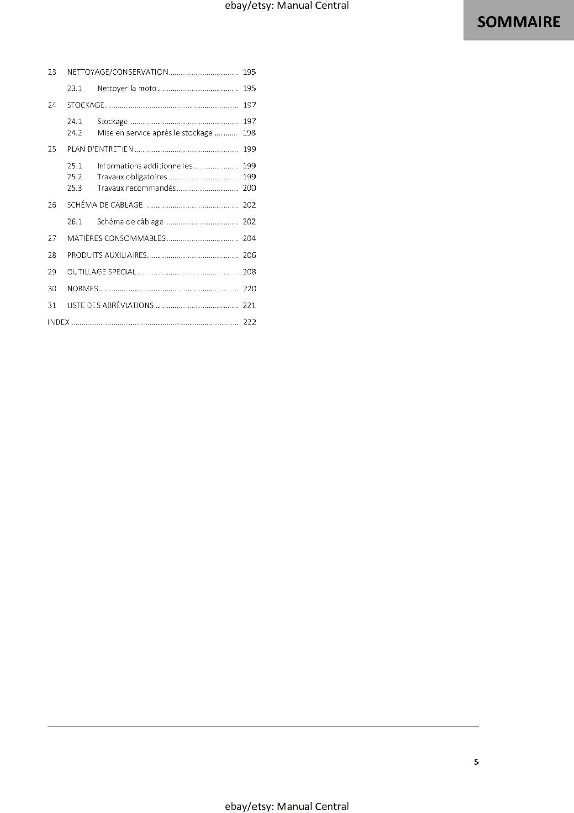 KTM 2021 - FRENCH LANGUAGE - 450 500 EXC-F SIX DAYS XCF-W - MANUEL DE REPARATION