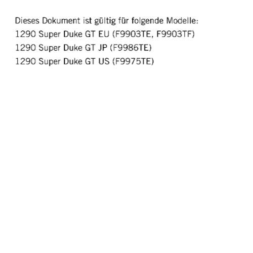 GERMAN LANGUAGE - KTM 2020- 1290 SUPER DUKE GT - REPARATURANLEITUNG
