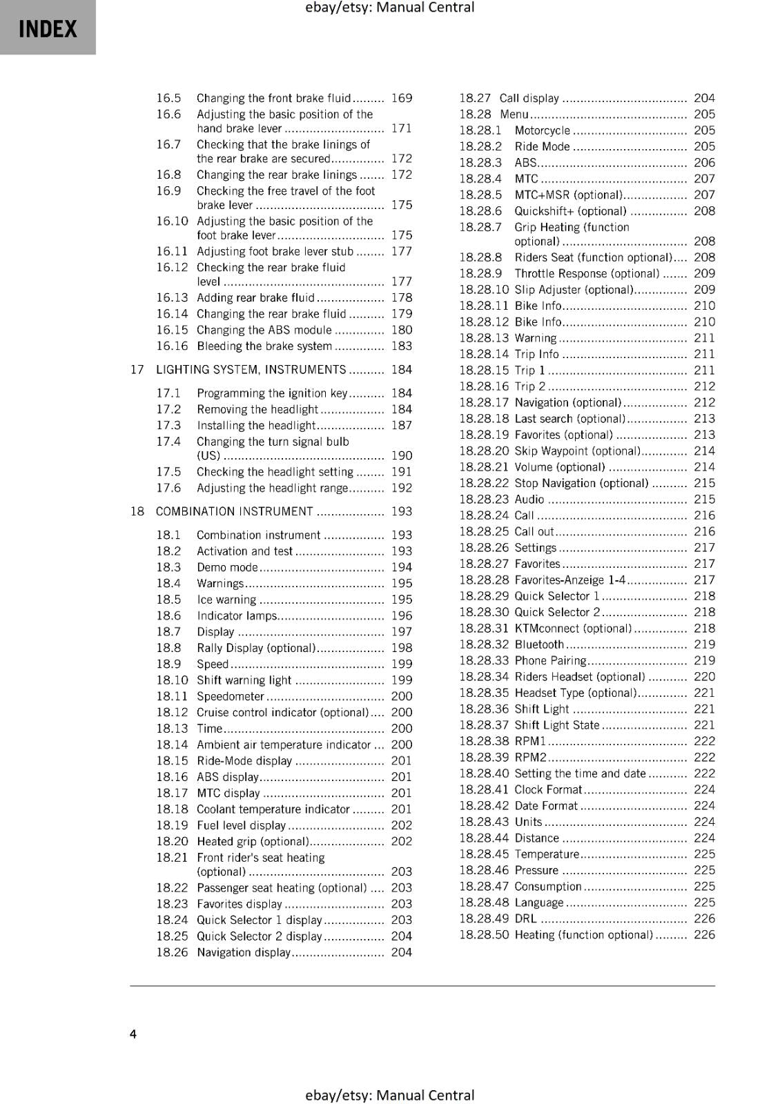 KTM 2024 - 790 ADVENTURE -  WORKSHOP SERVICE REPAIR MANUAL - REPRINTED