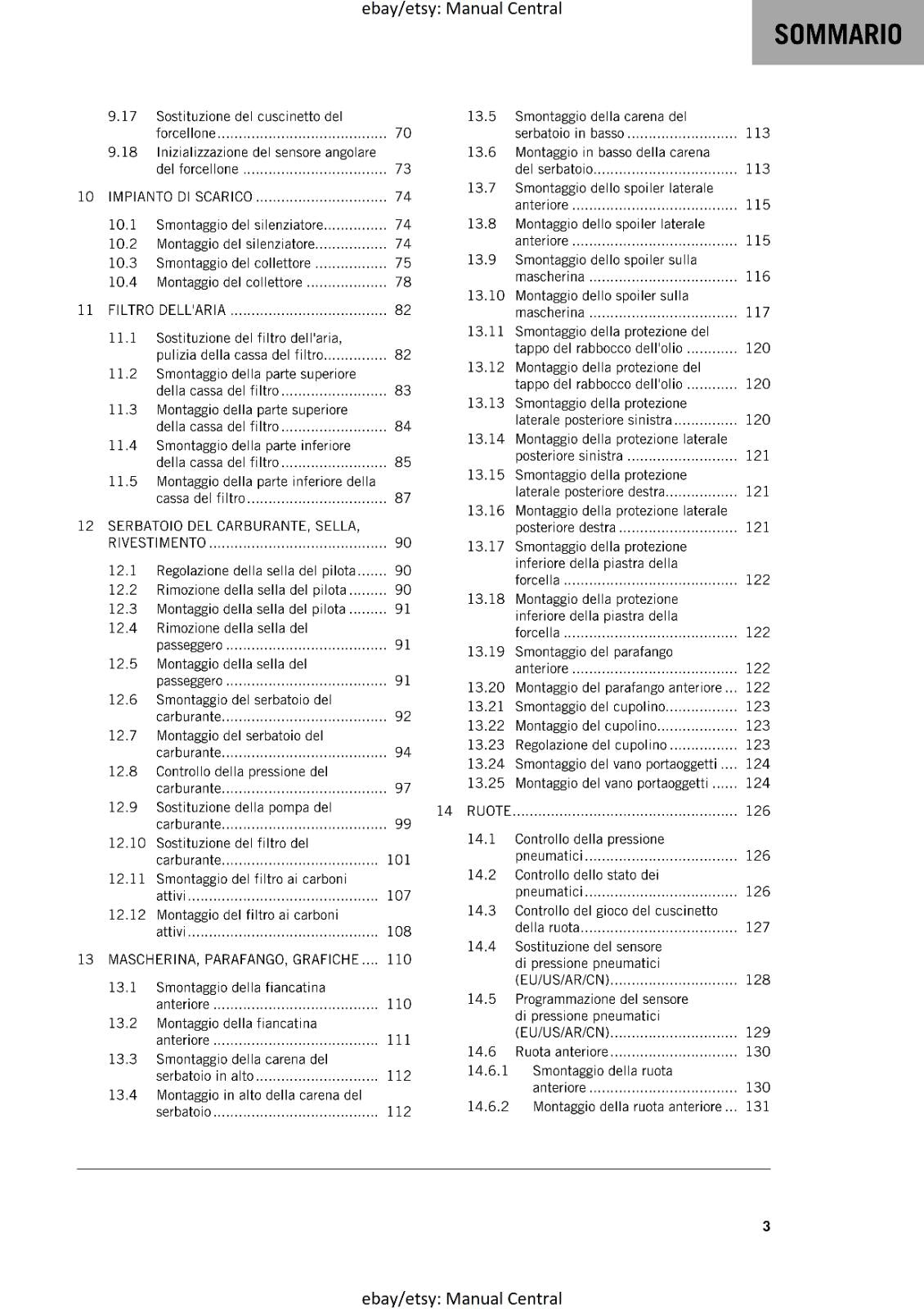 ITALIAN LANGUAGE - KTM 2023 - 1290 SUPER ADVENTURE S  - MANUALE DI RIPARAZIONE