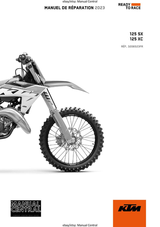 KTM 2023 - FRENCH LANGUAGE - 125 XC SX - MANUEL DE REPARATION