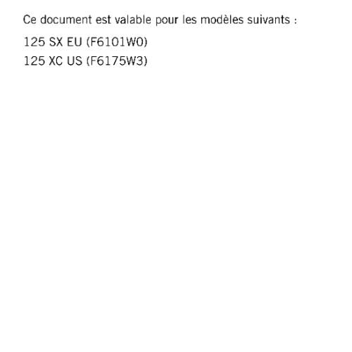 KTM 2023 - FRENCH LANGUAGE - 125 XC SX - MANUEL DE REPARATION