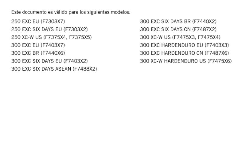 KTM 2024 - SPANISH LANGUAGE - 250 300 EXC SIX DAYS XC-W - MANUAL DE REPARACION