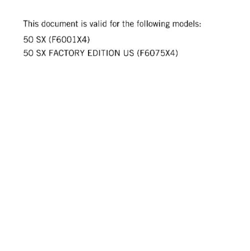 KTM 2024 -50 SX FACTORY EDITION -  WORKSHOP SERVICE REPAIR MANUAL - REPRINTED