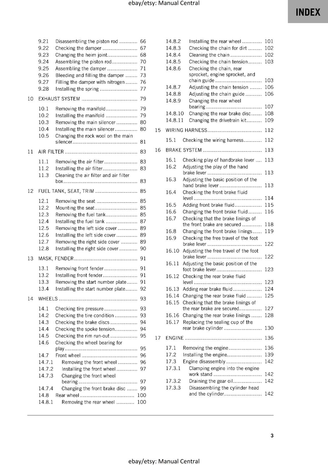 KTM 2024 -50 SX FACTORY EDITION -  WORKSHOP SERVICE REPAIR MANUAL - REPRINTED