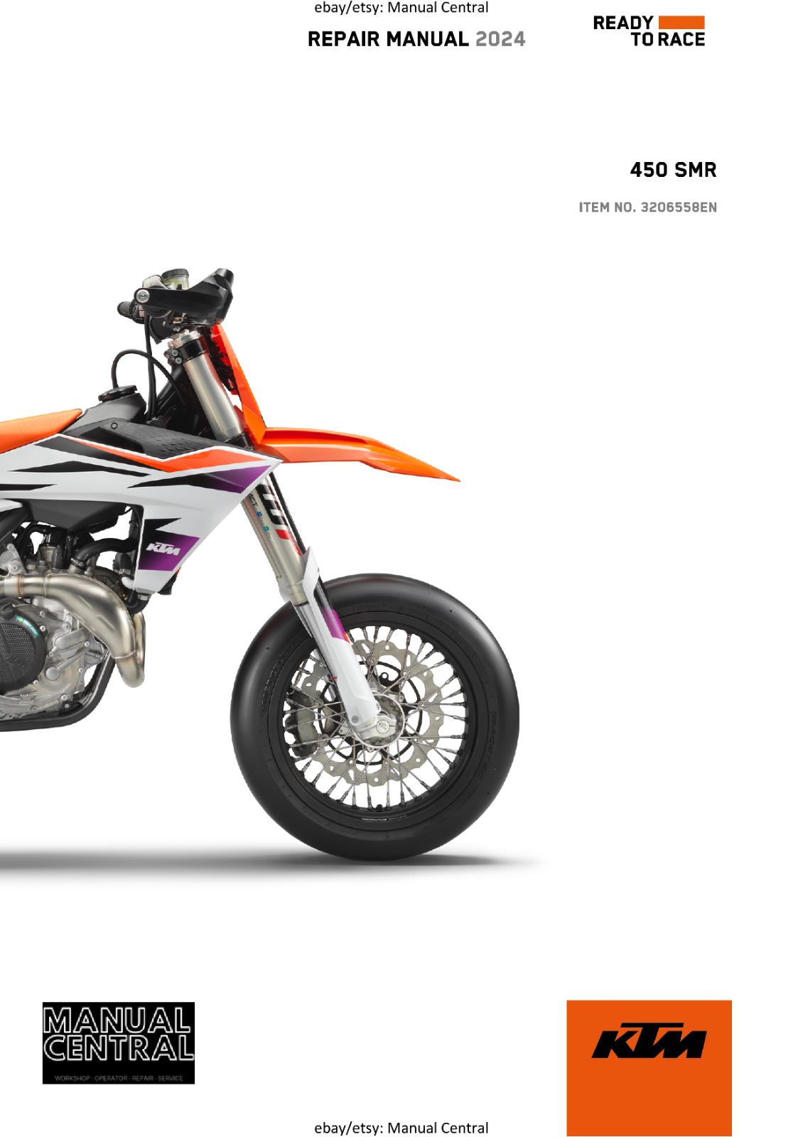 KTM 2024 - 450 SMR -  WORKSHOP SERVICE REPAIR MANUAL