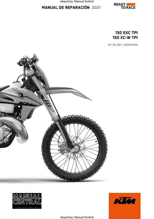 KTM 2021 - SPANISH LANGUAGE - 150 EXC XC-W TPI - MANUAL DE REPARACION