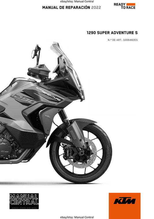KTM 2022 - SPANISH LANGUAGE - 1290 SUPER ADVENTURE S - MANUAL DE REPARACION