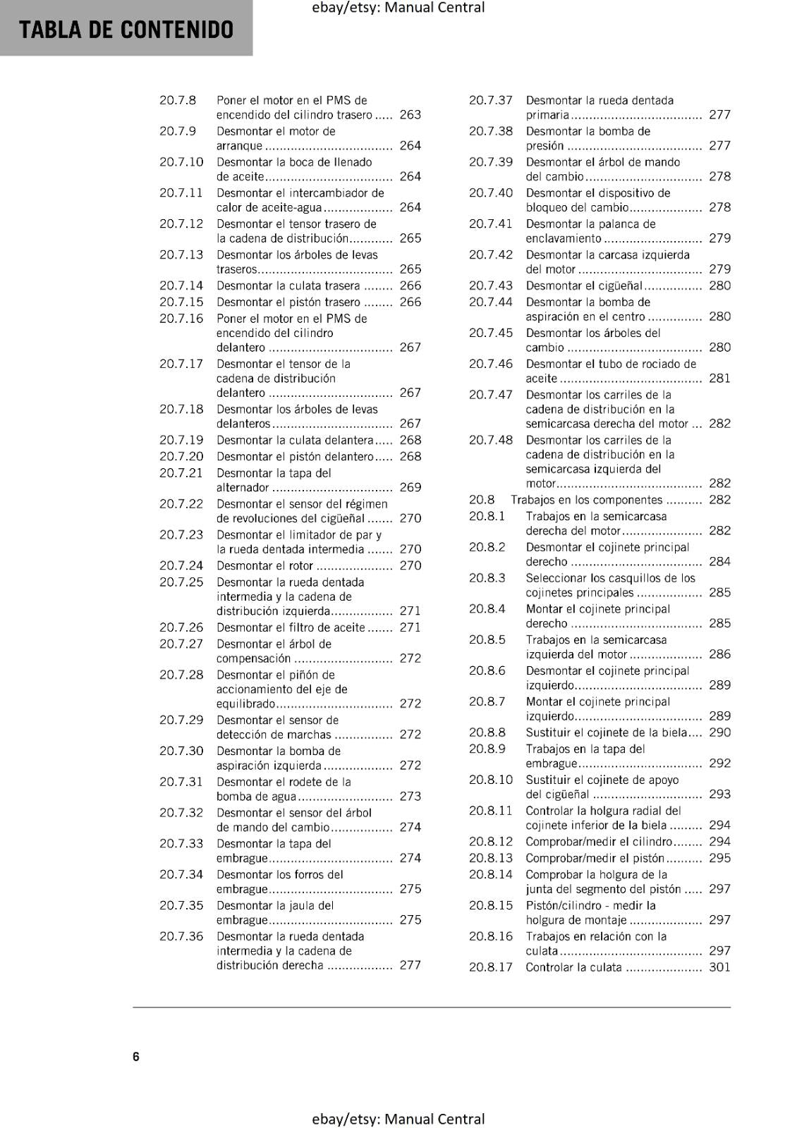 KTM 2022 - SPANISH LANGUAGE - 1290 SUPER ADVENTURE S - MANUAL DE REPARACION