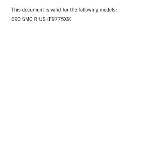 KTM 2024 - 690 SMC R US -  WORKSHOP SERVICE REPAIR MANUAL