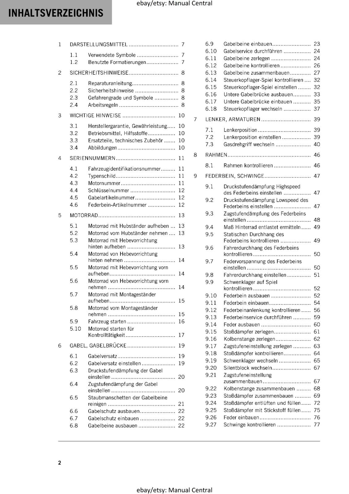 GERMAN LANGUAGE - KTM 2023- 690 SMC R EU EDITION - REPARATURANLEITUNG