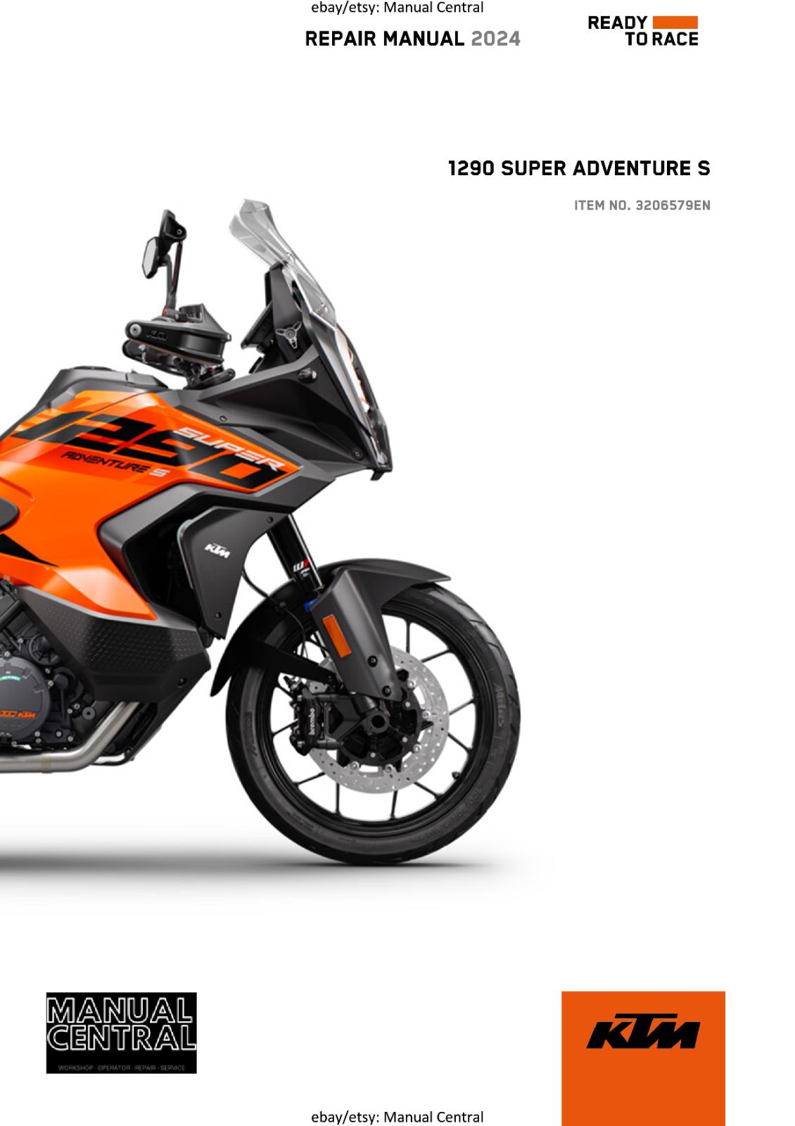 KTM 2024 - 1290 SUPER ADVENTURE S - WORKSHOP SERVICE REPAIR MANUAL