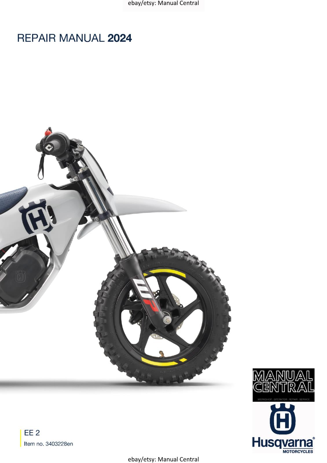 HUSQVARNA 2024 - EE 2 -  WORKSHOP SERVICE REPAIR MANUAL - REPRINTED