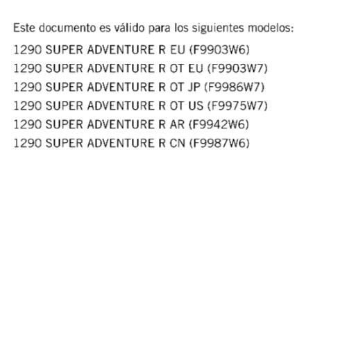 KTM 2023 - SPANISH LANGUAGE - 1290 SUPER ADVENTURE R - MANUAL DE REPARACION