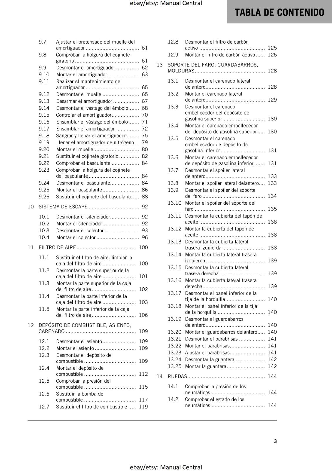 KTM 2023 - SPANISH LANGUAGE - 1290 SUPER ADVENTURE R - MANUAL DE REPARACION