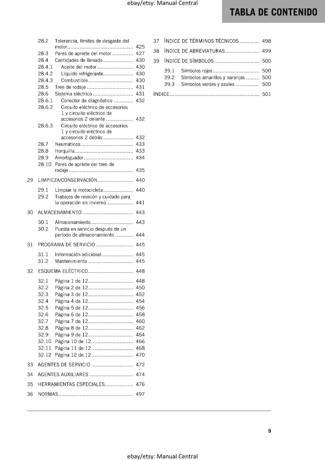 KTM 2023 - SPANISH LANGUAGE - 1290 SUPER ADVENTURE R - MANUAL DE REPARACION