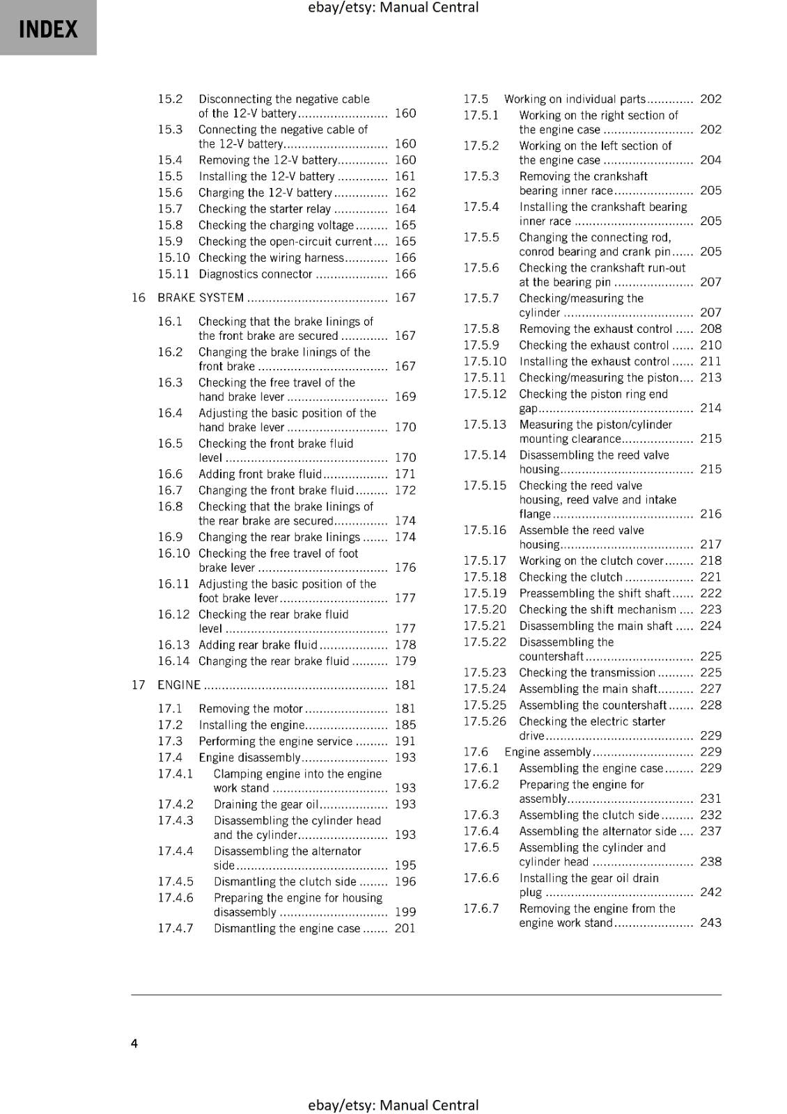 KTM 2024 - 125 SX XC -  WORKSHOP SERVICE REPAIR MANUAL - REPRINTED