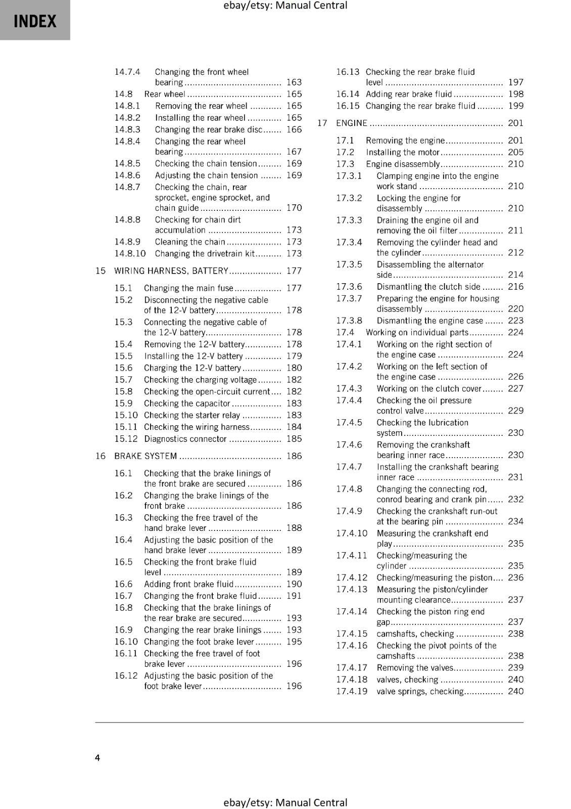 KTM 2024 - 350 SX-F XC-F -  WORKSHOP SERVICE REPAIR MANUAL - REPRINTED